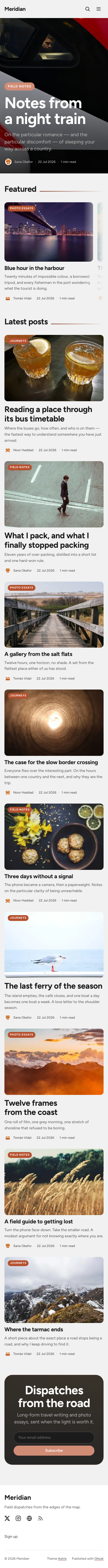 Meridian on mobile