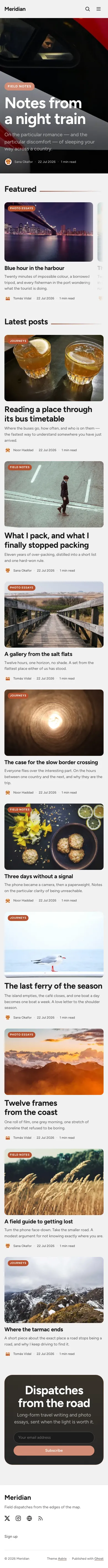 Meridian on mobile