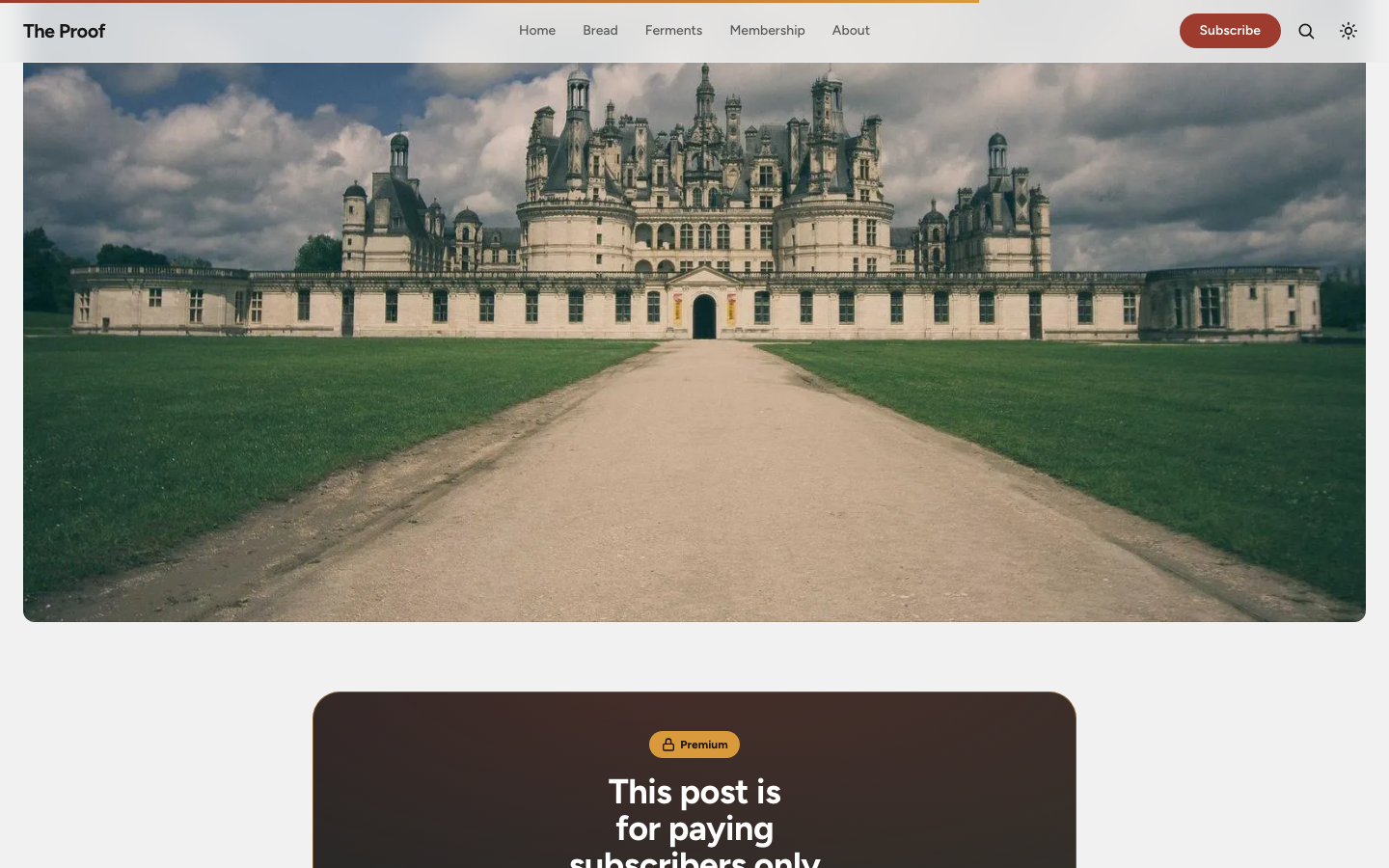 Paid content gate
