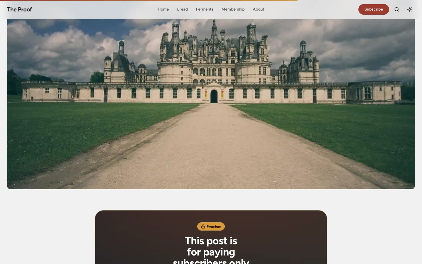 Paid content gate