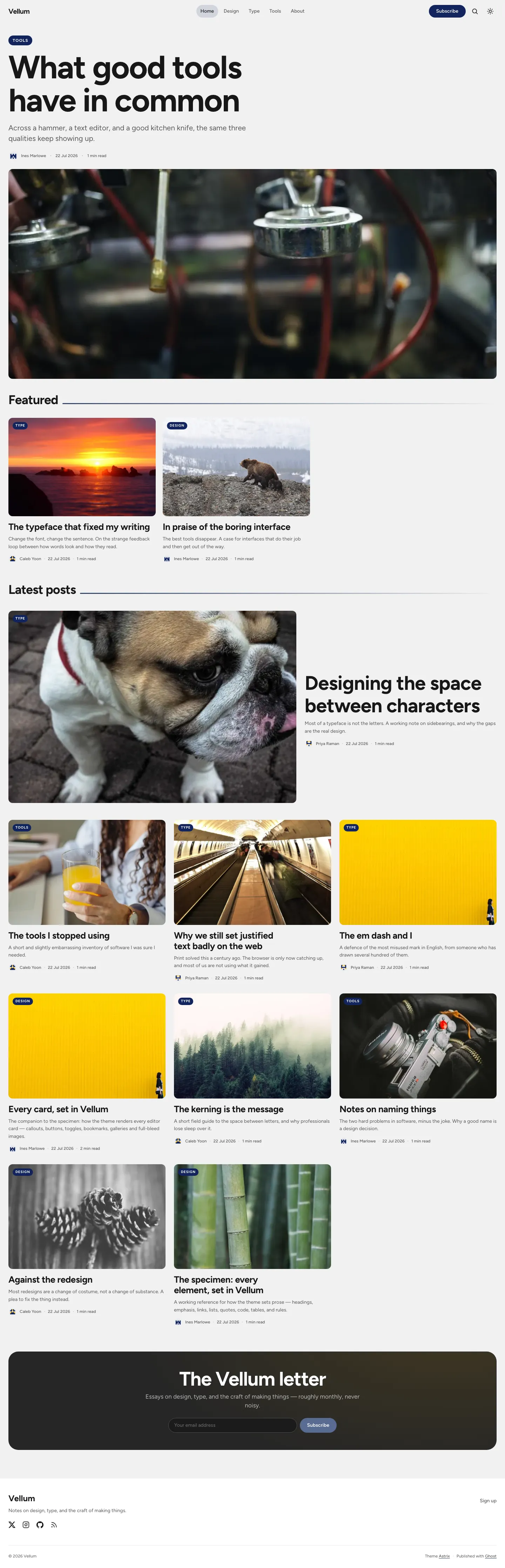 Editorial hero (Vellum)