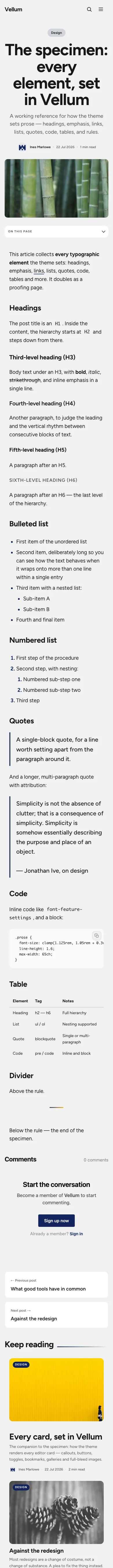 Vellum article on mobile
